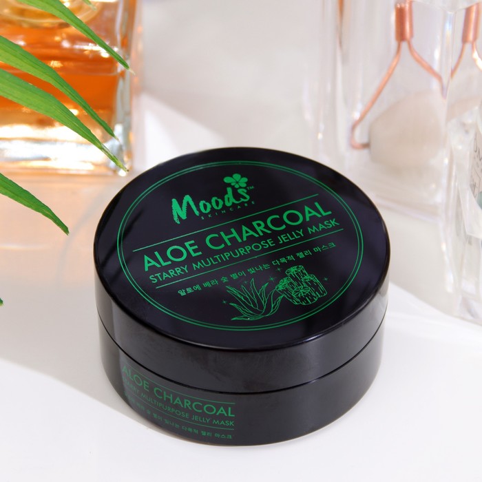 Патчи гидрогелевые для глаз Moods с алоэ и бамбуковым уголем, 60 шт 34869