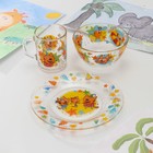 Набор детской посуды «Три кота», 3 предмета: тарелка, салатник, кружка - фото 10469867