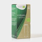 Кувшин BellaTenero «Эко», 1.3 л, 14×9×27 см, с бамбуковой крышкой, стекло, прозрачный - Фото 5