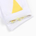 Носки женские, цвет белый/жёлтое сердечко, размер 23-25 - Фото 3
