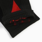 Носки женские, цвет чёрный/красное сердечко, размер 23-25 - фото 24385534