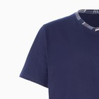 Комплект (футболка/шорты) мужской, цвет синий/клетка, размер 60 - Фото 8