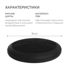 УЦЕНКА Подушка балансировочная ONLYTOP, массажная, d=32 см, чёрная - Фото 2