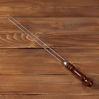 Шампур-спица для овощей с деревянной ручкой, рабочая длина - 40 см, толщина - 3 мм - фото 319447790