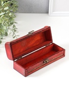 Шкатулка-купюрница дерево "Цветы" 6,5х20х7 см - фото 809522109