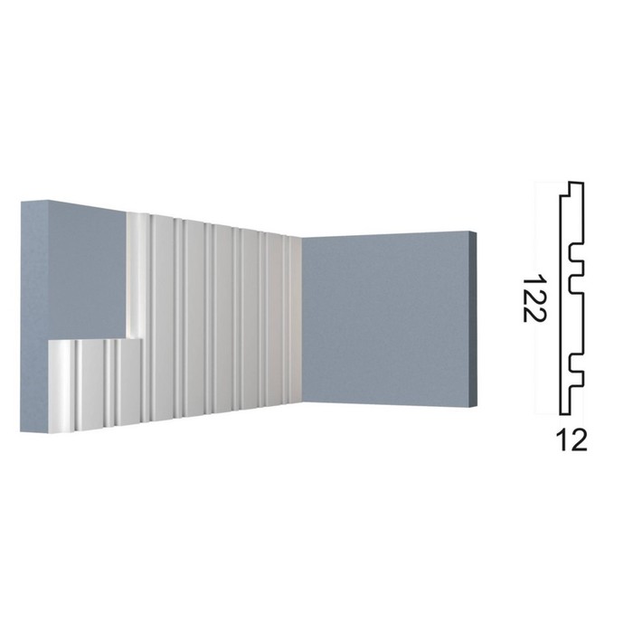 Стеновая панель Kr200SP, 12,2х1,2х200 см - Фото 1
