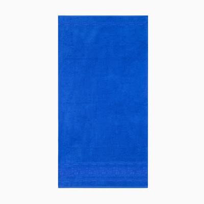 Полотенце махровое Бодринг 70×140 ± 2 см, синий, хлопок 100%, 430 г/м²