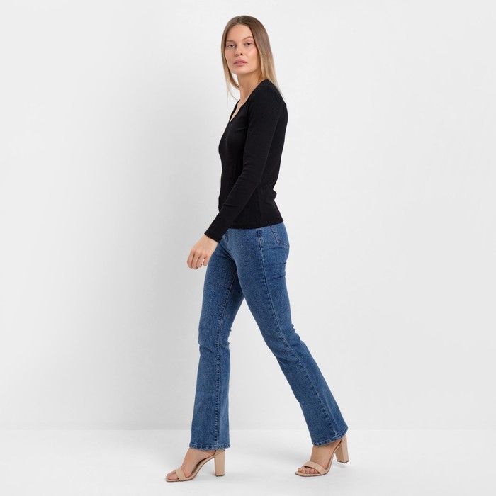 Лонгслив женский, цвет чёрный, размер 44 (M) 62753