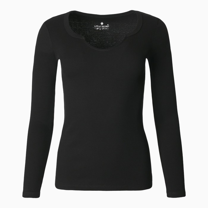 Лонгслив женский, цвет чёрный, размер 44 (M) 62753