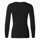 Лонгслив женский, цвет чёрный, размер 44 (M) - Фото 8