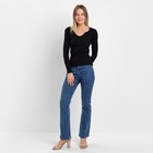 Лонгслив женский, цвет чёрный, размер 46 (L) - Фото 2