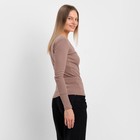 Лонгслив женский, цвет светло-коричневый, размер 44 (M) - Фото 4