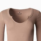 Лонгслив женский, цвет светло-коричневый, размер 44 (M) - Фото 7