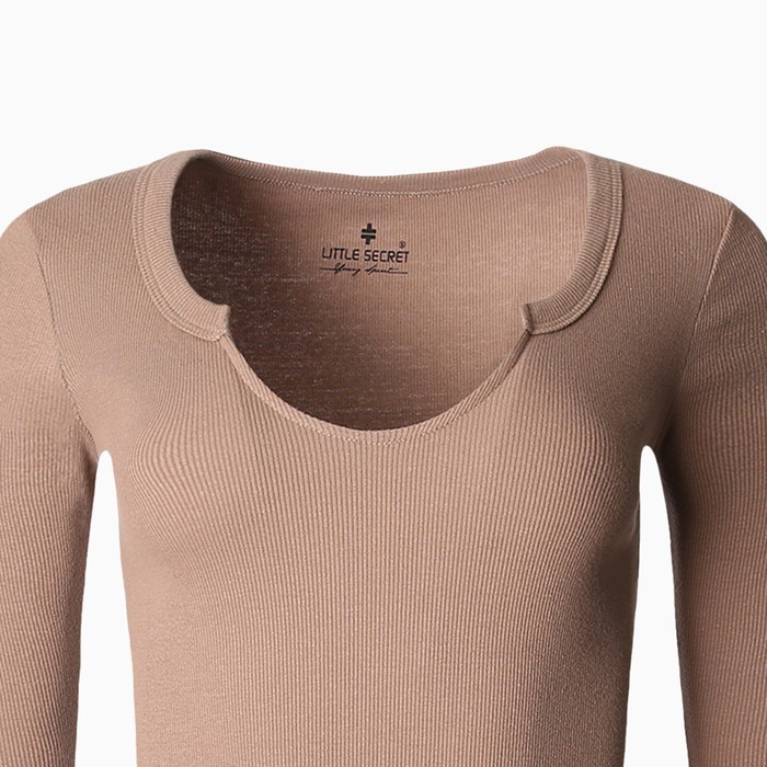 Лонгслив женский, цвет светло-коричневый, размер 46 (L) 62757