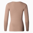 Лонгслив женский, цвет светло-коричневый, размер 46 (L) - Фото 9