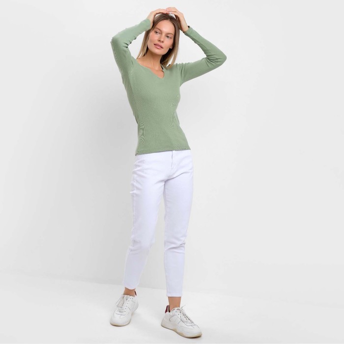 Лонгслив женский, цвет зелёный, размер 42 (S) 62758