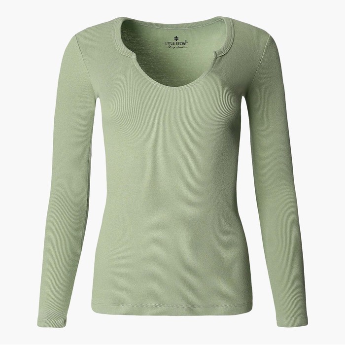 Лонгслив женский, цвет зелёный, размер 42 (S) 62758