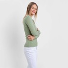 Лонгслив женский, цвет зелёный, размер 46 (L) - Фото 5