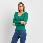 Лонгслив женский, цвет тёмно-зелёный, размер 44 (M) - Фото 2