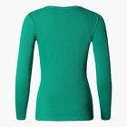 Лонгслив женский, цвет тёмно-зелёный, размер 46 (L) - Фото 9