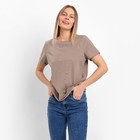Футболка женская CHIC&amp;CHARISMA, коричневый, размер 42-44 (M) - Фото 3
