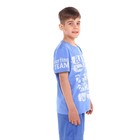 Футболка для мальчика, цвет тёмно-голубой, рост 152см - Фото 3