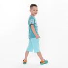 Футболка для мальчика, цвет серо-зелёный, рост 122см - фото 25274963