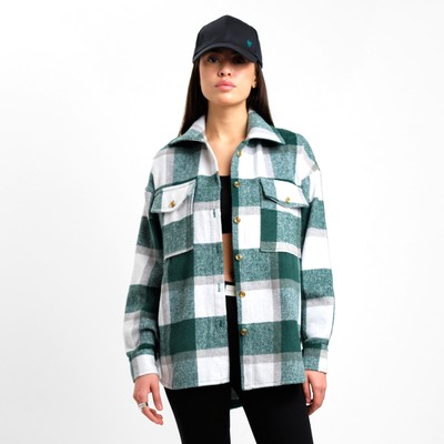 Рубашка женская MIST утепленная, р. M, зеленый