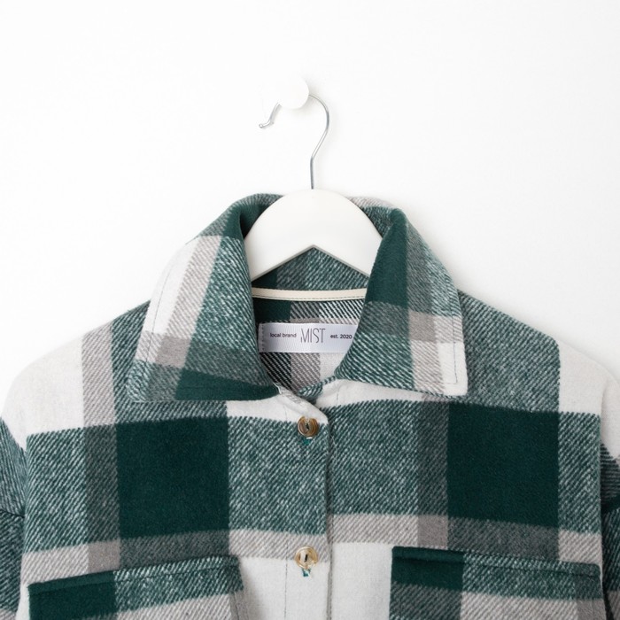 Рубашка женская MIST утепленная, р. M, зеленый 62764