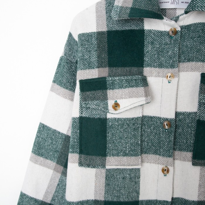 Рубашка женская MIST утепленная, р. M, зеленый 62764