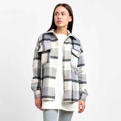 Рубашка женская MIST утепленная, р. S, серый