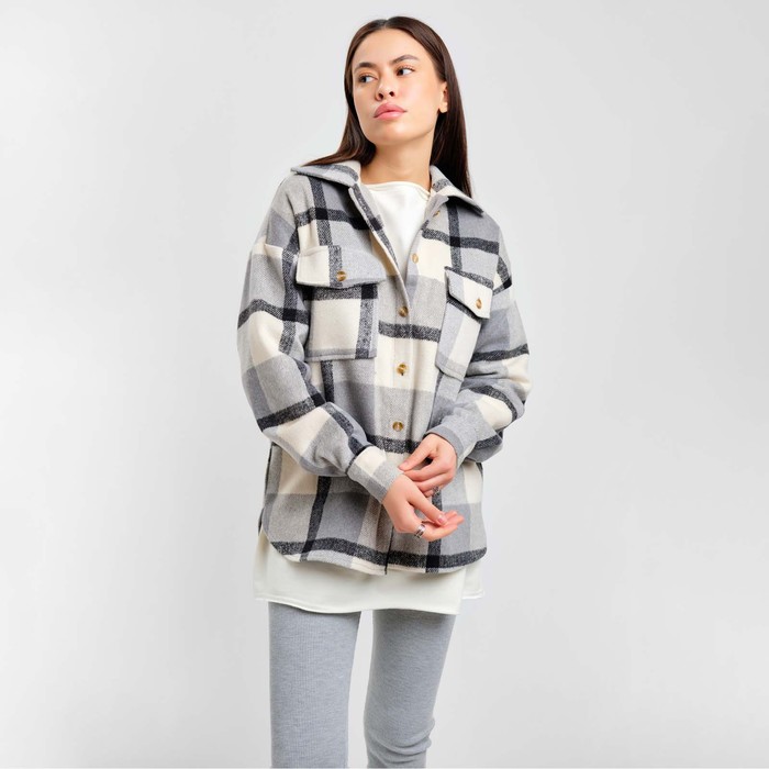 Рубашка женская MIST утепленная, р. S, серый 62766