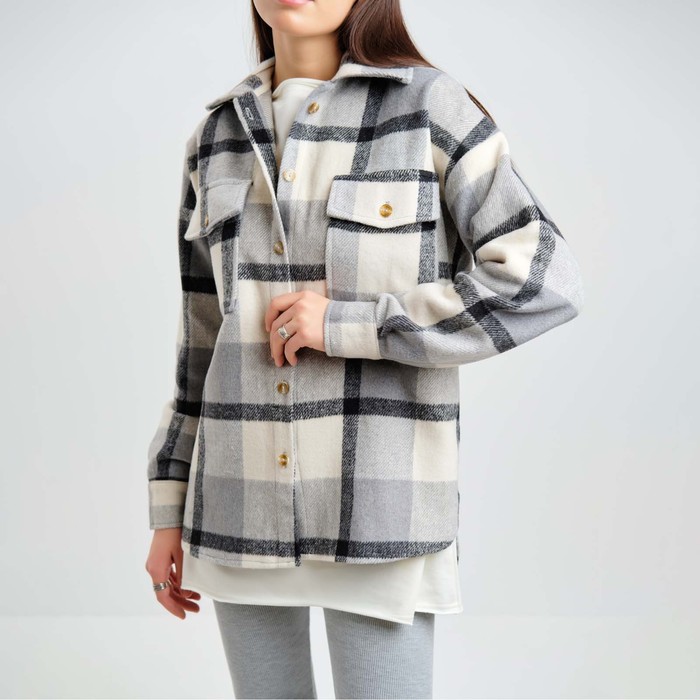 Рубашка женская MIST утепленная, р. S, серый 62766