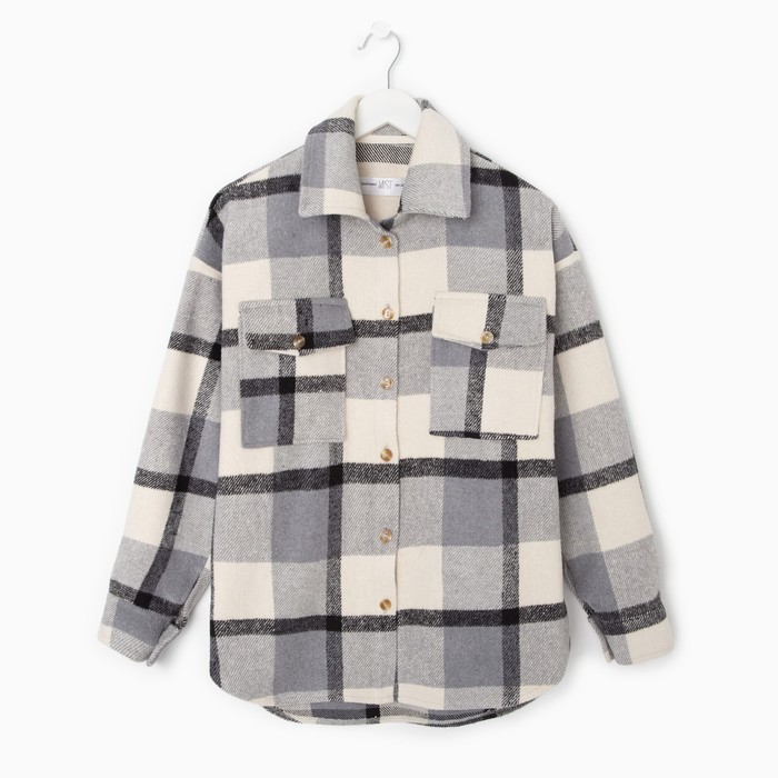 Рубашка женская MIST утепленная, р. S, серый 62766