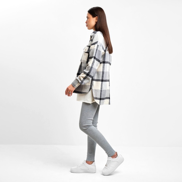 Рубашка женская MIST утепленная, р. L, серый 62768