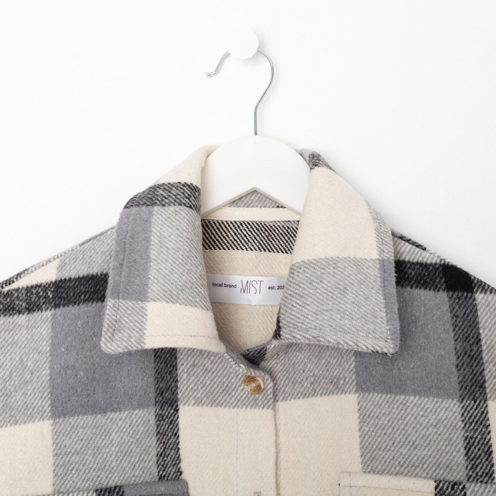 Рубашка женская MIST утепленная, р. L, серый 62768