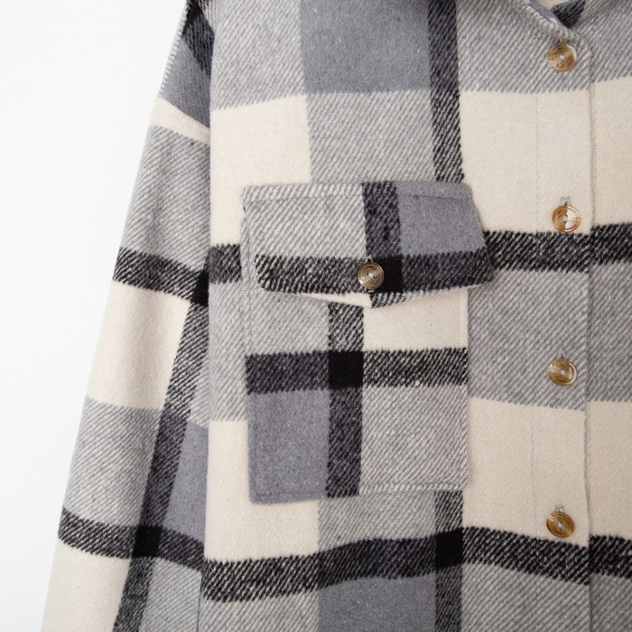 Рубашка женская MIST утепленная, р. L, серый 62768