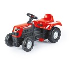 Трактор педальный DOLU Ranchero, клаксон, цвет красный - фото 319448845