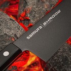 Нож кухонный Samura SHADOW, с покрытием Black-coating, 25 см, шеф, AUS-8 - фото 4379248