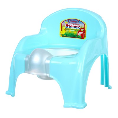 Горшок детский «Утенок», бирюзовый, 310×295×280 мм