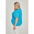 Блузка женская, размер 54, цвет бирюзовый - Фото 4