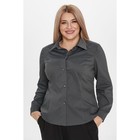 Блузка женская, размер 54, цвет тёмно-серый - Фото 4