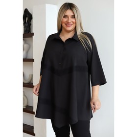 Блузка женская, размер 54, цвет чёрный