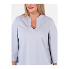 Блузка женская, размер 56, цвет серый - Фото 6