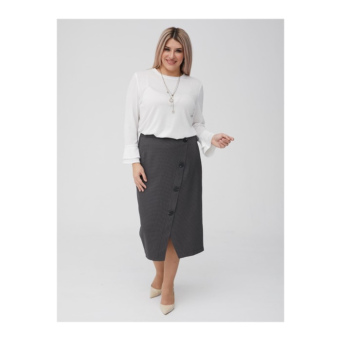 Блузка женская, размер 60, цвет белый 62786