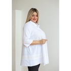 Блузка женская, размер 60, цвет белый - Фото 4