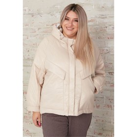 Куртка женская, размер 58, цвет бежевый