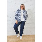 Куртка женская, размер 58, цвет сине-белый - Фото 6