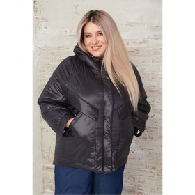 Куртка женская, размер 62, цвет чёрный