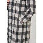 Пальто женское, размер 52, цвет серый - Фото 7